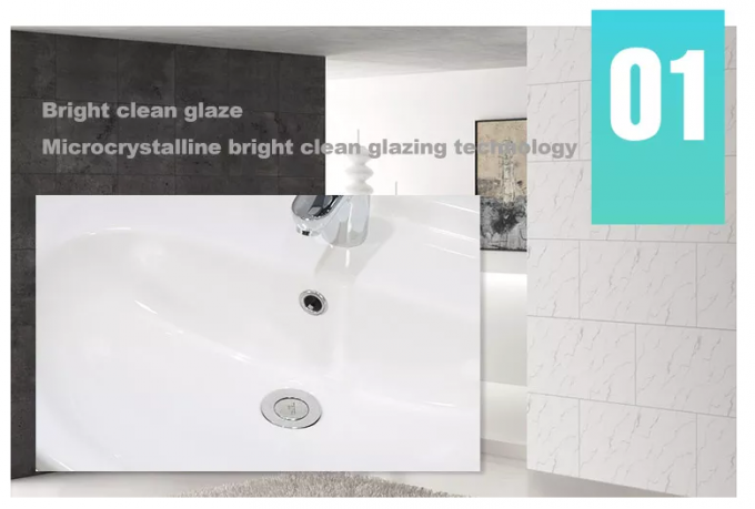 Klassisches festes ideales Standard-halb Sockel-Oberflächenbecken sinkt 550cm 5