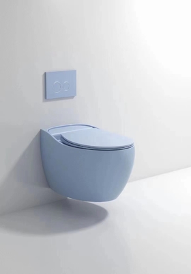 Glatte glasig-glänzende schöne an der Wand befestigte Kommode mit der Zisterne verborgen