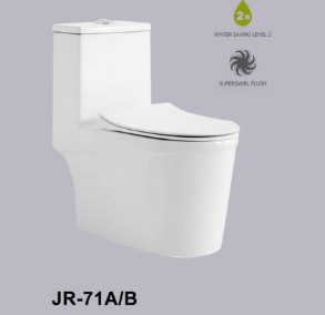 Weißes keramisches überschüssiges Wirbel-Einzelstück-WC 740mm hohes philippinisches Watercloset