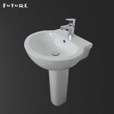 Haltbare Badezimmer-Sockel-Becken-Kreissockel-Wanne 540mm weit