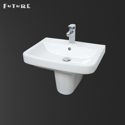 Zeitgenössisches 550mm Badezimmer-Sockel-Becken zurück zu Wand-Becken-Wanne