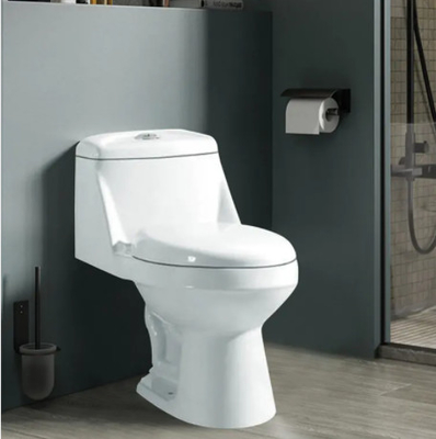 Glatte glasig-glänzende Toilette Siphonic einteilige Spültoilette-keramische gesundheitliche Waren Siphonic