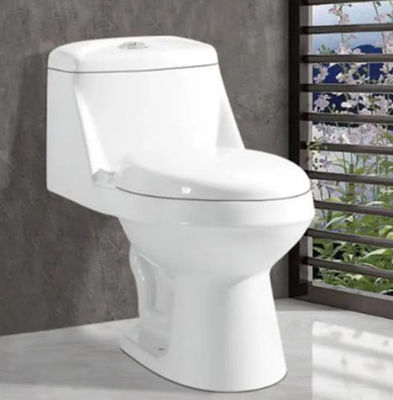 Glatte glasig-glänzende Toilette Siphonic einteilige Spültoilette-keramische gesundheitliche Waren Siphonic