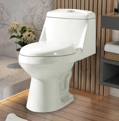 Glatte glasig-glänzende Toilette Siphonic einteilige Spültoilette-keramische gesundheitliche Waren Siphonic