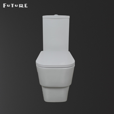Verborgene Wasser-Behälter-nahe verbundene Badezimmer-Toiletten-Quadrat-Schüssel-Schwerkraft-Spülung