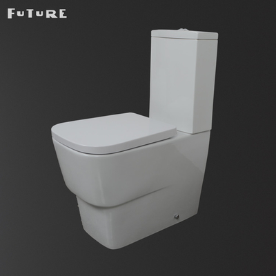 Verborgene Wasser-Behälter-nahe verbundene Badezimmer-Toiletten-Quadrat-Schüssel-Schwerkraft-Spülung