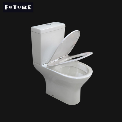 Ebene keramische kurze Projektions-Verdoppelungtoilette 570mm 3L 6L waschen sich hinunter WC