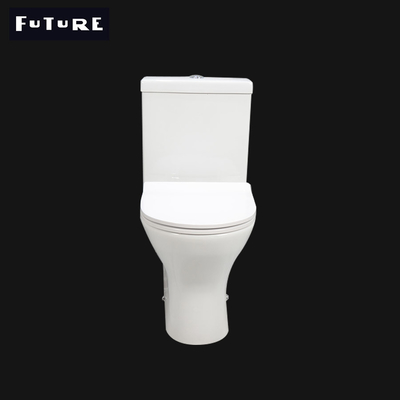Keramische längliche Komfort-Höhen-randlose Toilette ebenes Verdoppelung3L 6L