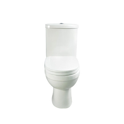Glatter Glasur-kurzer Projektions-Abschluss verbundene Toiletten-2-teilige Toiletten-Ganzwäsche-Spülung