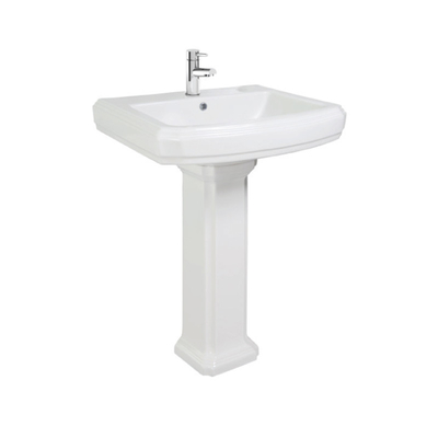 Antisammelbadezimmer-Sockel-Becken-moderne Sockel-Wannen-einzelner Hahn
