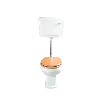 Niedrige Zisterne des Badezimmers einzelne Spültoilette