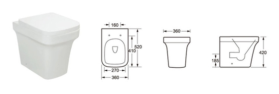 Wassersparen zurück zu Wand-Toiletten-umweltfreundlicher Selbstdesodorierung