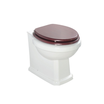 Glatte glasig-glänzende Runde zurück zu Wandtoilette Abschluss verband 420mm deepth