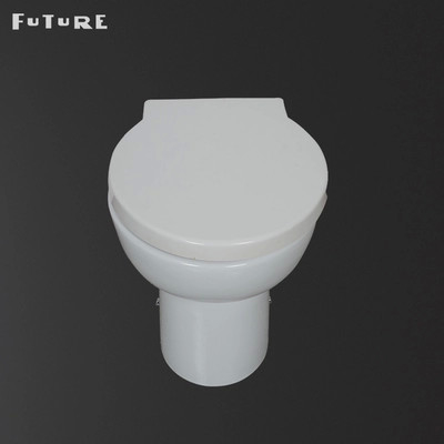 Raumersparnis-Badezimmer zurück zu Wand-Toilette mit ebenem Verdoppelungknopf 3L/6L