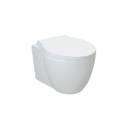 Runde polierte keramische verlängerte Seat-Wand Hung Wc For Bathroom
