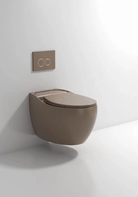 Glatte glasig-glänzende kompakte Wand-Hung Toilet Gravity Flushing Auto-Desodorierung