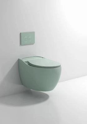 Glatte glasig-glänzende kompakte Wand-Hung Toilet Gravity Flushing Auto-Desodorierung