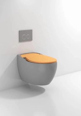 Glatte glasig-glänzende kompakte Wand-Hung Toilet Gravity Flushing Auto-Desodorierung