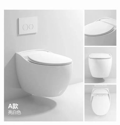 Glatte glasig-glänzende kompakte Wand-Hung Toilet Gravity Flushing Auto-Desodorierung