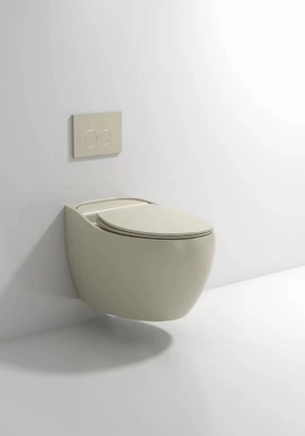 Glatte glasig-glänzende kompakte Wand-Hung Toilet Gravity Flushing Auto-Desodorierung