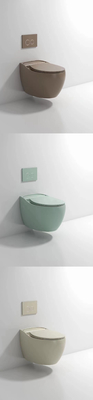 Glatte glasig-glänzende kompakte Wand-Hung Toilet Gravity Flushing Auto-Desodorierung