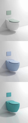 Glatte glasig-glänzende kompakte Wand-Hung Toilet Gravity Flushing Auto-Desodorierung