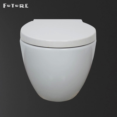 380mm breite Wand Hung Toilet Floating Toilet Bowl mit p-Falle Eco freundlich