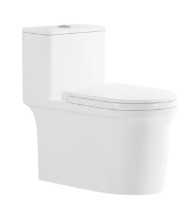 Beflecken Sie beständige Siphonic-System-Toilette glatt machen glasig-glänzende Selbstdesodorierung