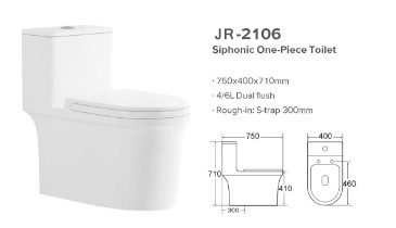 Beflecken Sie beständige Siphonic-System-Toilette glatt machen glasig-glänzende Selbstdesodorierung