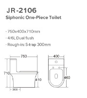 Beflecken Sie beständige Siphonic-System-Toilette glatt machen glasig-glänzende Selbstdesodorierung