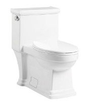 Genehmigte glattes glasig-glänzendes einteiliges 20-30KG WC mit KRIEGEN ebene Installation