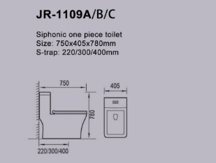 Glatter glasig-glänzender WC-ebener Abnutzungs-Verdoppelungbeweis Siphonic 1-teiliger