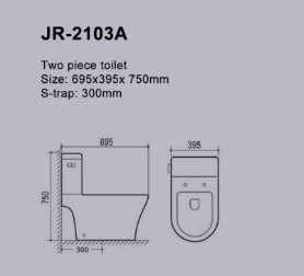 Randlose Druckdosen-Spülungseinzelstück-WC-automatische Desodorierung