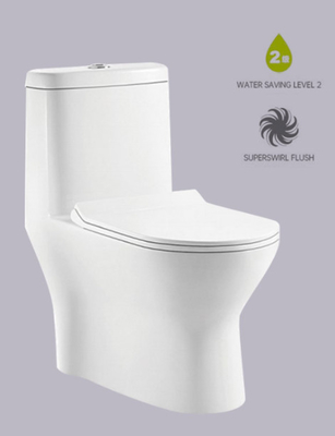 Überschüssiger Wirbel-1-teilige Toilette mit Superstrudel-Erröten-Wassersparen-Entwurf