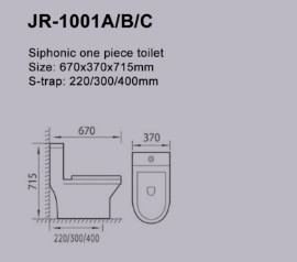 Wirtschaftliche einteilige WC-Druckdose, die Sanitaryware-Produkte spült