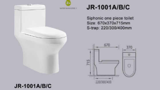 Wirtschaftliche einteilige WC-Druckdose, die Sanitaryware-Produkte spült
