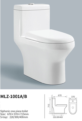 Wirtschaftliche einteilige WC-Druckdose, die Sanitaryware-Produkte spült
